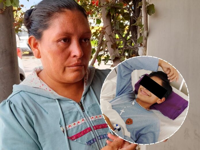 La señora Elizabeth Zapacayo, esperó conseguir lo más pronto posible, la prótesis de rodilla para su menor hijo, Carlos, de 14 años, quien se encuentran internado en las instalaciones del Iren Sur.