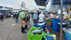 El operativo comenzó desde las 05:00 a.m. en el Terminal Pesquero de Río Seco. | Foto: Iletrados Noticias.