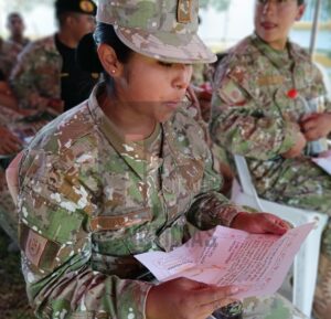 100 soldados de la III División del Ejército donaron sangre para apoyar con el tratamiento de los menores. | Foto: Kelly Luna / Iletrados Noticias. 