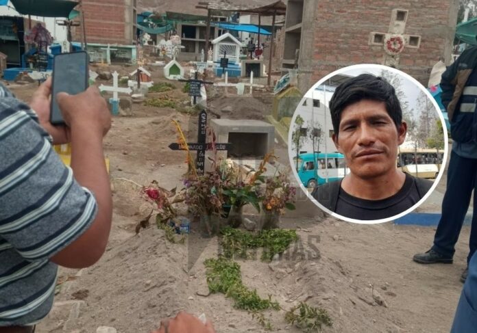 José Luis Huanca García, esposo de la difunta Ilvia Gladys Jihullanca Apaza, corrió con todos los gastos tras horrenda confusión del personal de la morgue. | Foto: Kelly Luna / Iletrados Noticias.