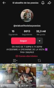 Cuenta de Tik Tok de Andresito. || Fuente: Redes Sociales.